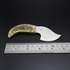 Green Leaf shape pocket keychain knife