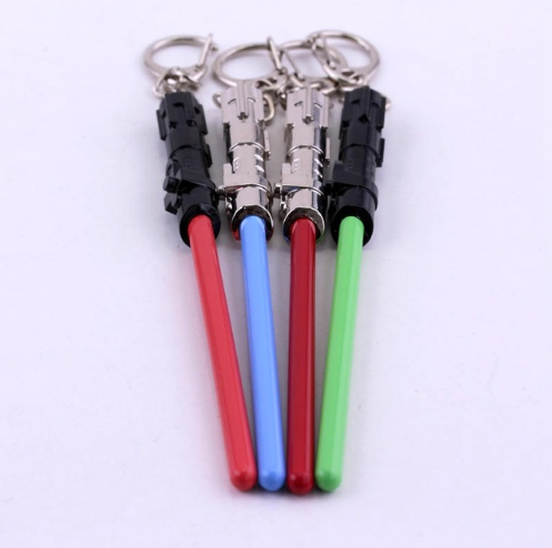 Star Wars Logo Knight Laser Sword Keychain